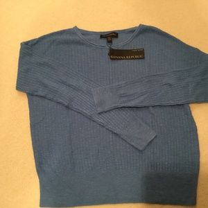 Banana Republic Blue Lenin Blend xxs Sweater